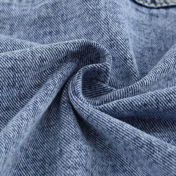 Buttoned Denim Jacket with Pockets - Picture 12 of 15